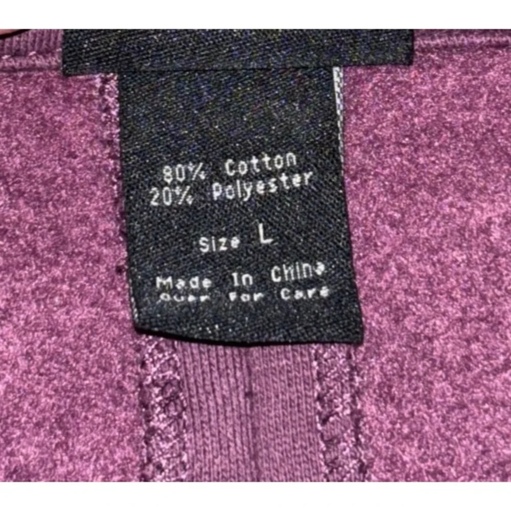 Purple Double-Breasted Pea Coat Jacket by Nomadic Trader Large Plum Mid‎ Length